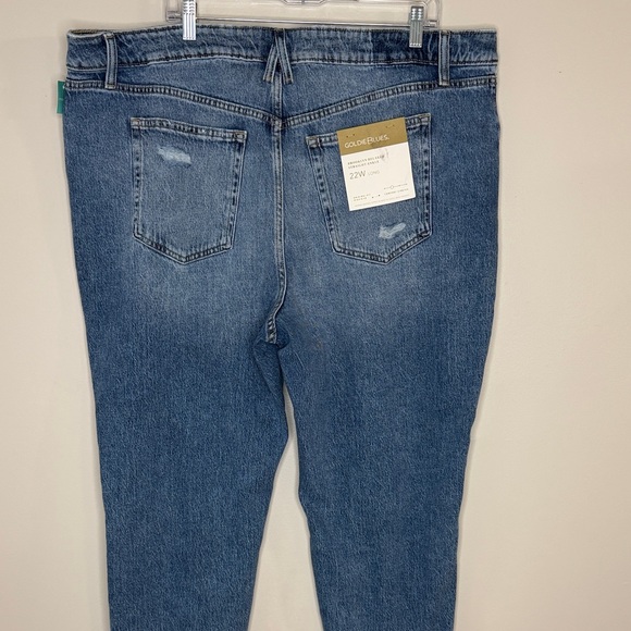Maurice’s HighRise Distressed Mom Jeans Light Wash Plus Size 22 Relaxed Fit - Picture 13 of 16